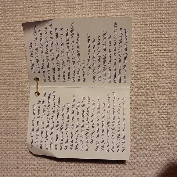 Christopher Radko Santa's Around the World - Picture 6 of 6